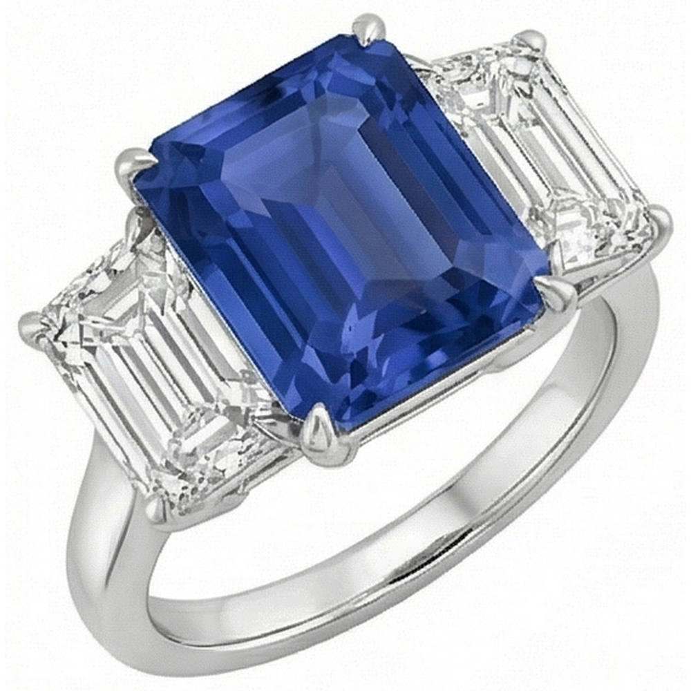 echter round diamant 3Karat ring Vorderansicht
