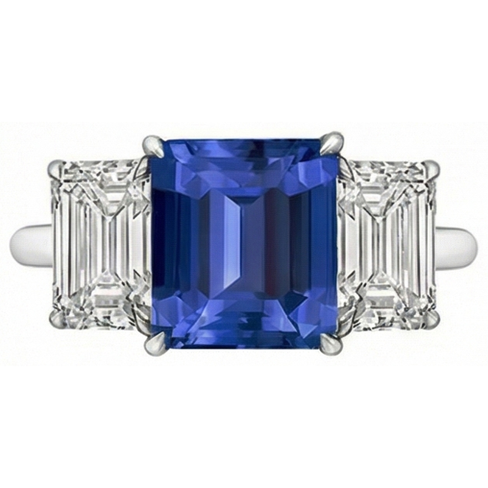 echter round diamant 3Karat ring Seitenansicht