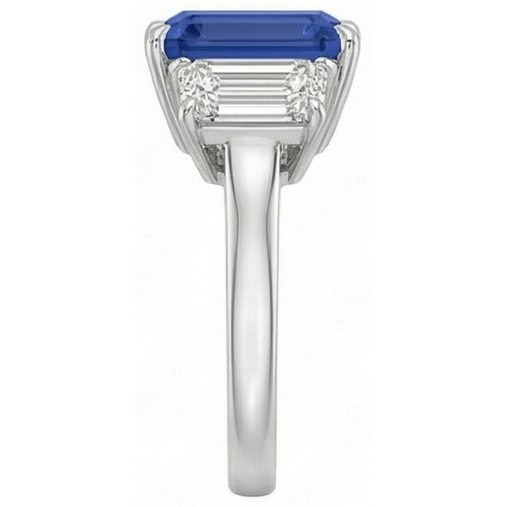 echter round diamant 3Karat ring Draufsicht