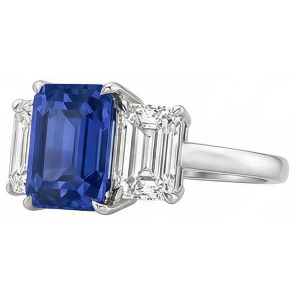 echter round diamant 3Karat ring Detailansicht