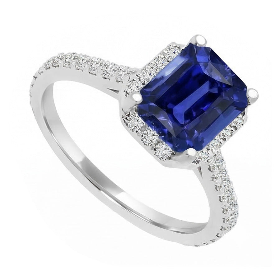echter baguette diamant 4Karat ring Detailansicht