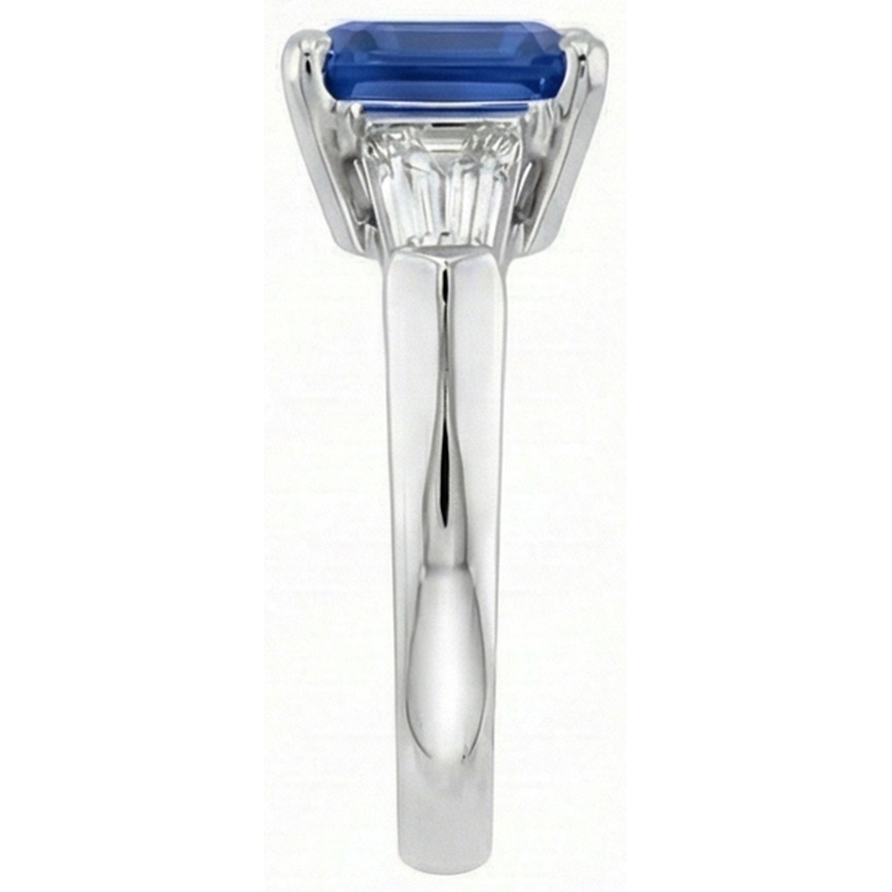 echter baguette diamant 6Karat ring Draufsicht