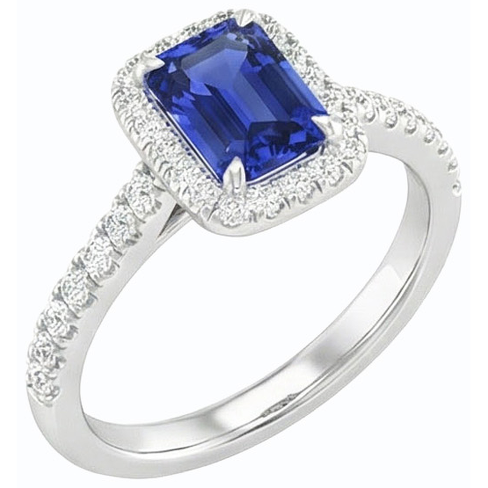 echter round diamant 3Karat ring Seitenansicht