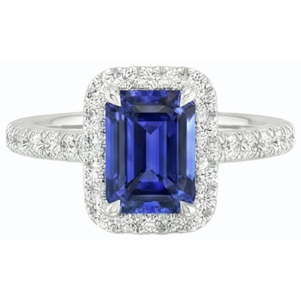 echter round diamant 3Karat ring auf Weiß