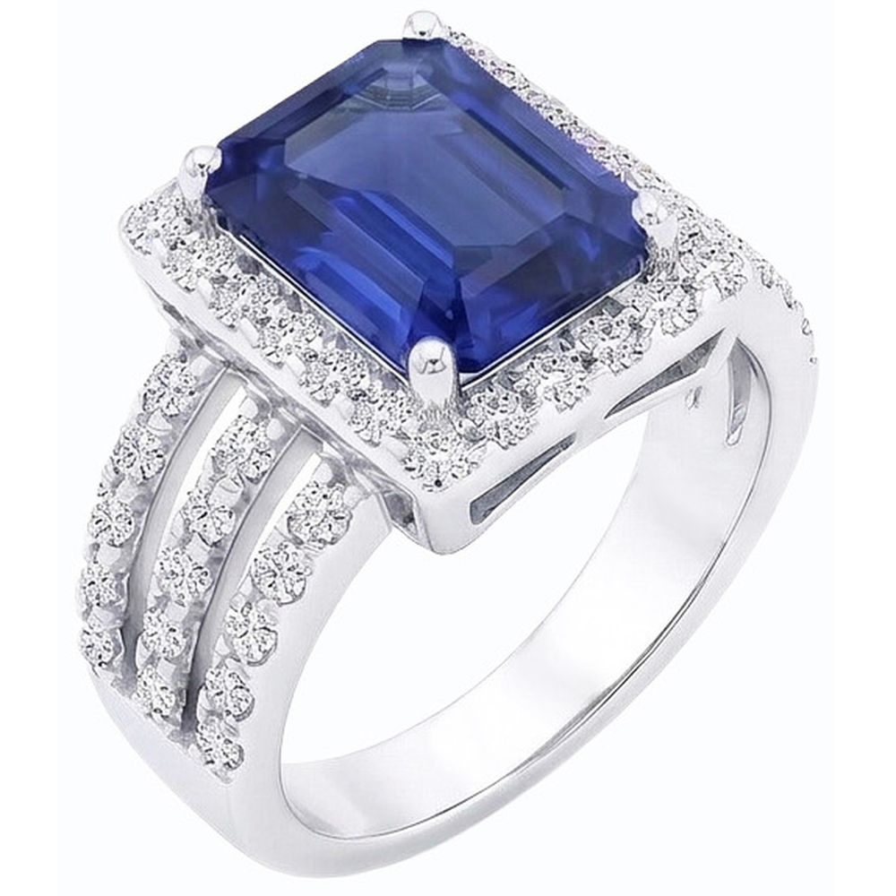echter baguette diamant 5.50Karat ring Detailansicht
