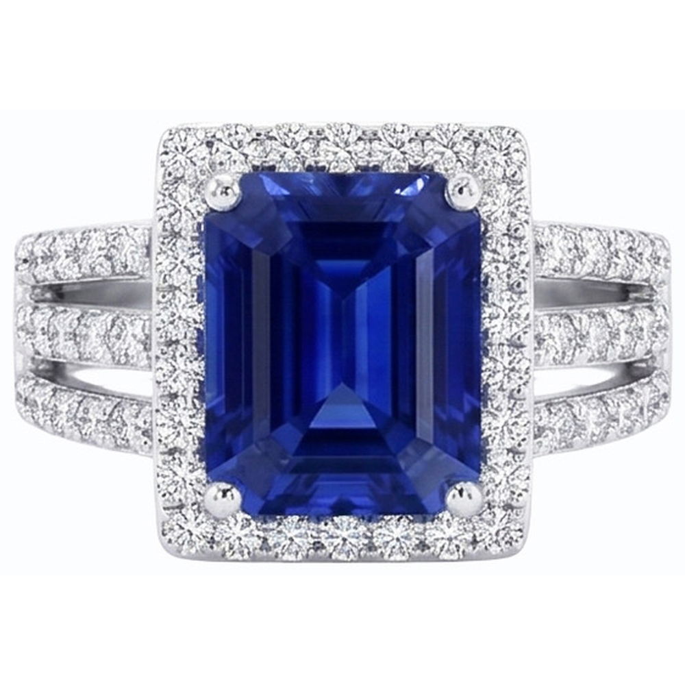 echter baguette diamant 5.50Karat ring Seitenansicht