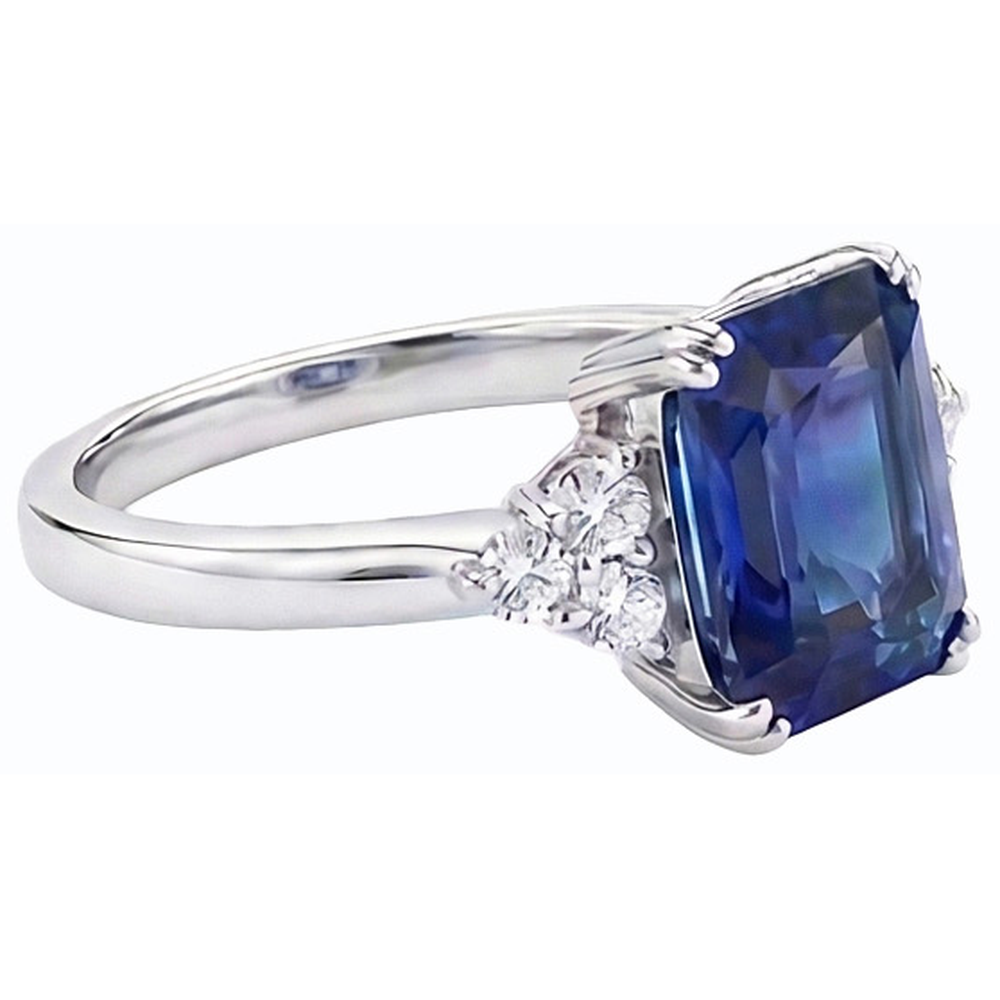 echter round diamant 3Karat ring Draufsicht