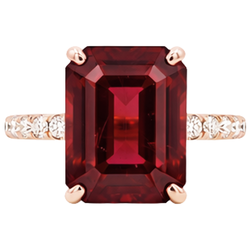 Echter Rubin Ring 11.25 Karat - 14K Roségold