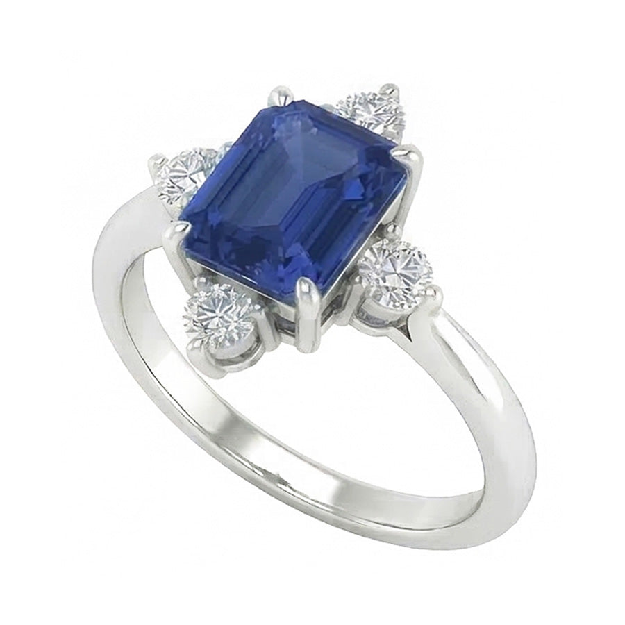 echter round diamant 2Karat ring Seitenansicht