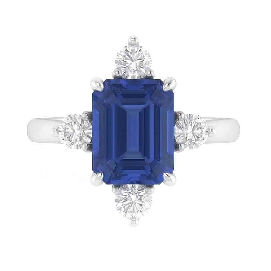echter round diamant 2Karat ring Detailansicht