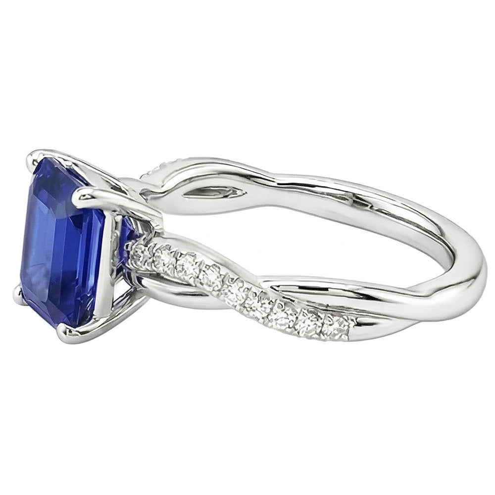 echter round diamant 2.50Karat ring Detailansicht