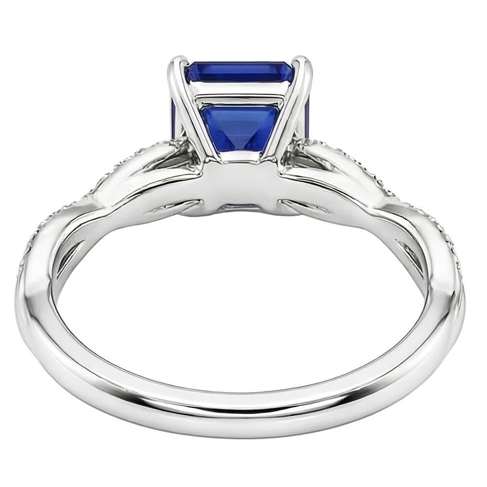 echter round diamant 2.50Karat ring Profilansicht