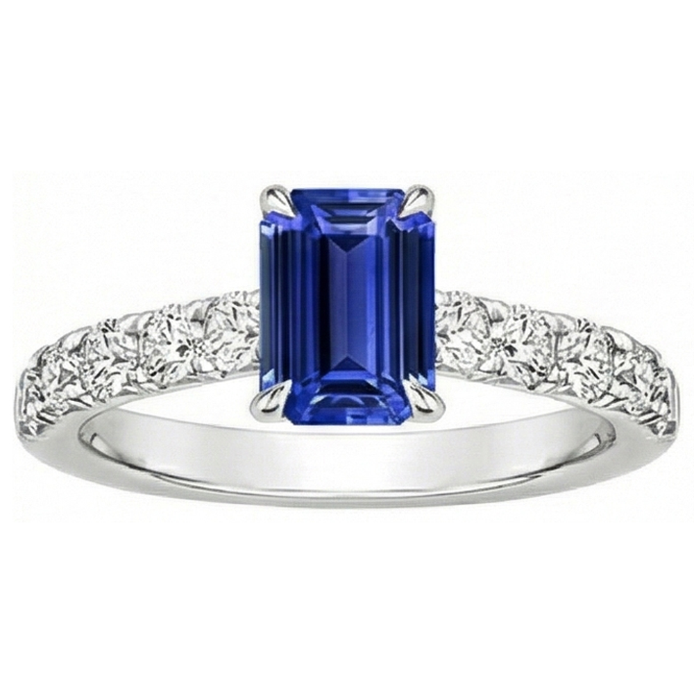 echter round diamant 4.25Karat ring Detailansicht