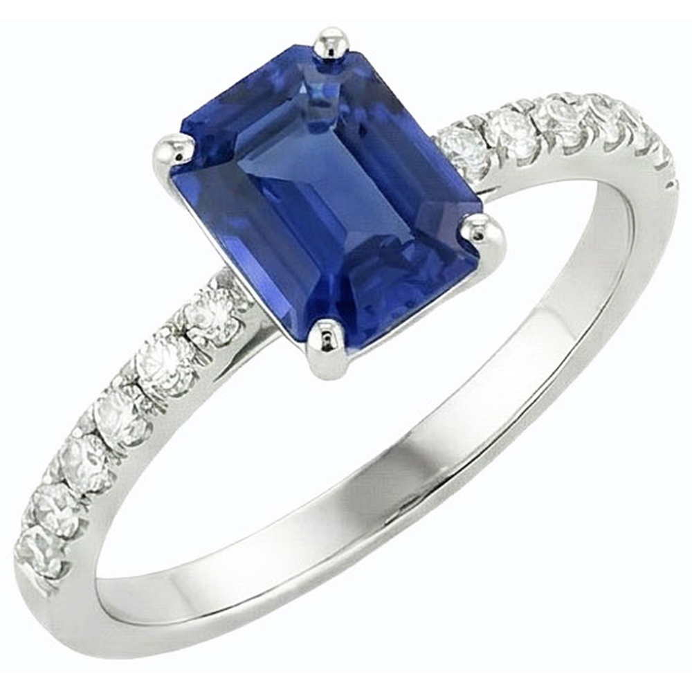 echter round diamant 2.50Karat ring Seitenansicht