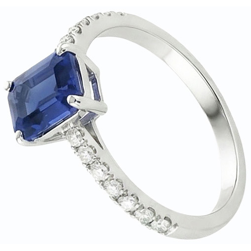 echter round diamant 2.50Karat ring Draufsicht