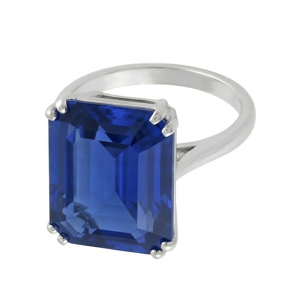 echter radiant diamant 2.50Karat ring Seitenansicht