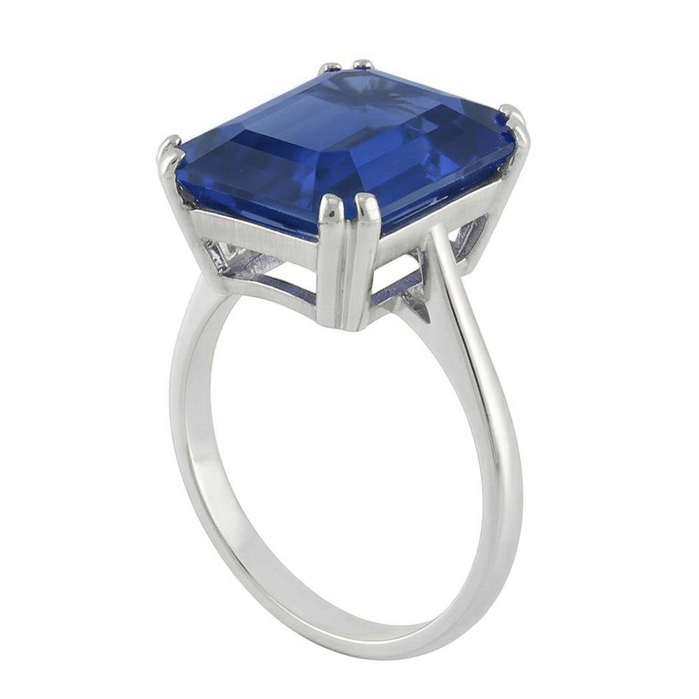 echter radiant diamant 2.50Karat ring Draufsicht