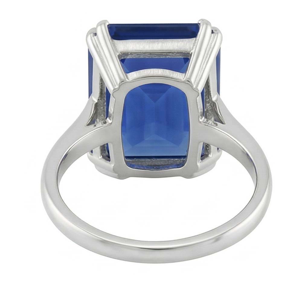 echter radiant diamant 2.50Karat ring Profilansicht