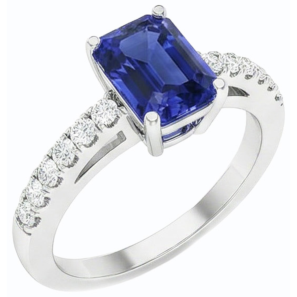 echter round diamant 3.50Karat ring Vorderansicht