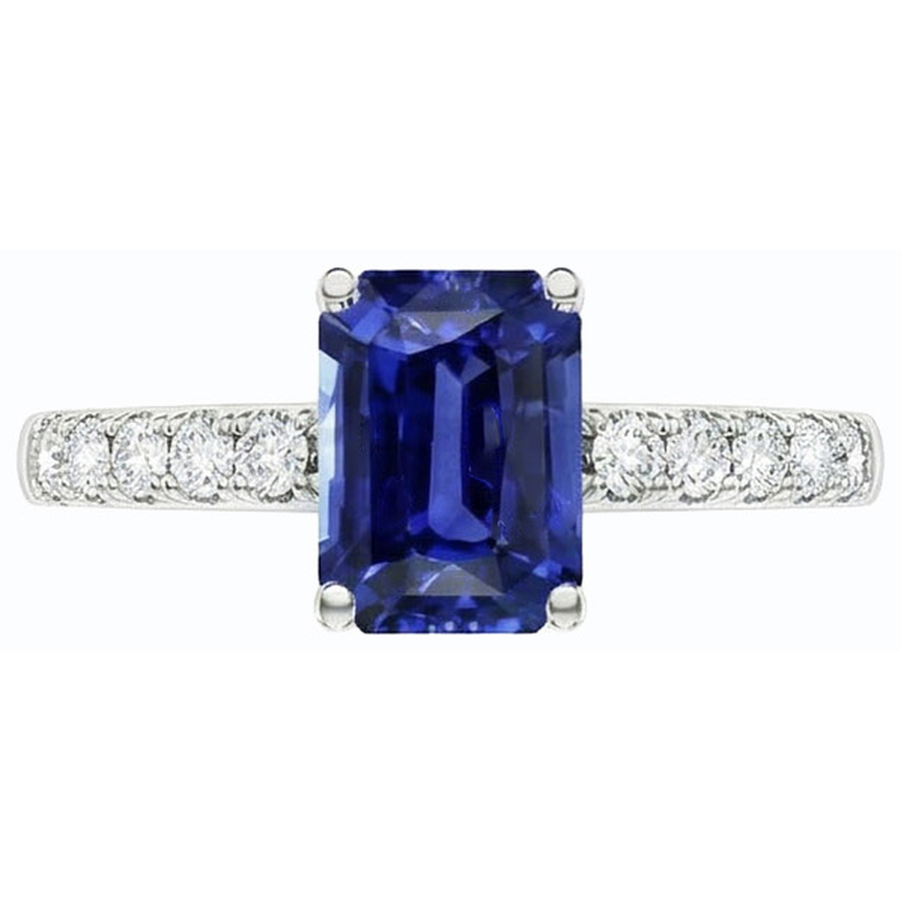 echter round diamant 3.50Karat ring Detailansicht