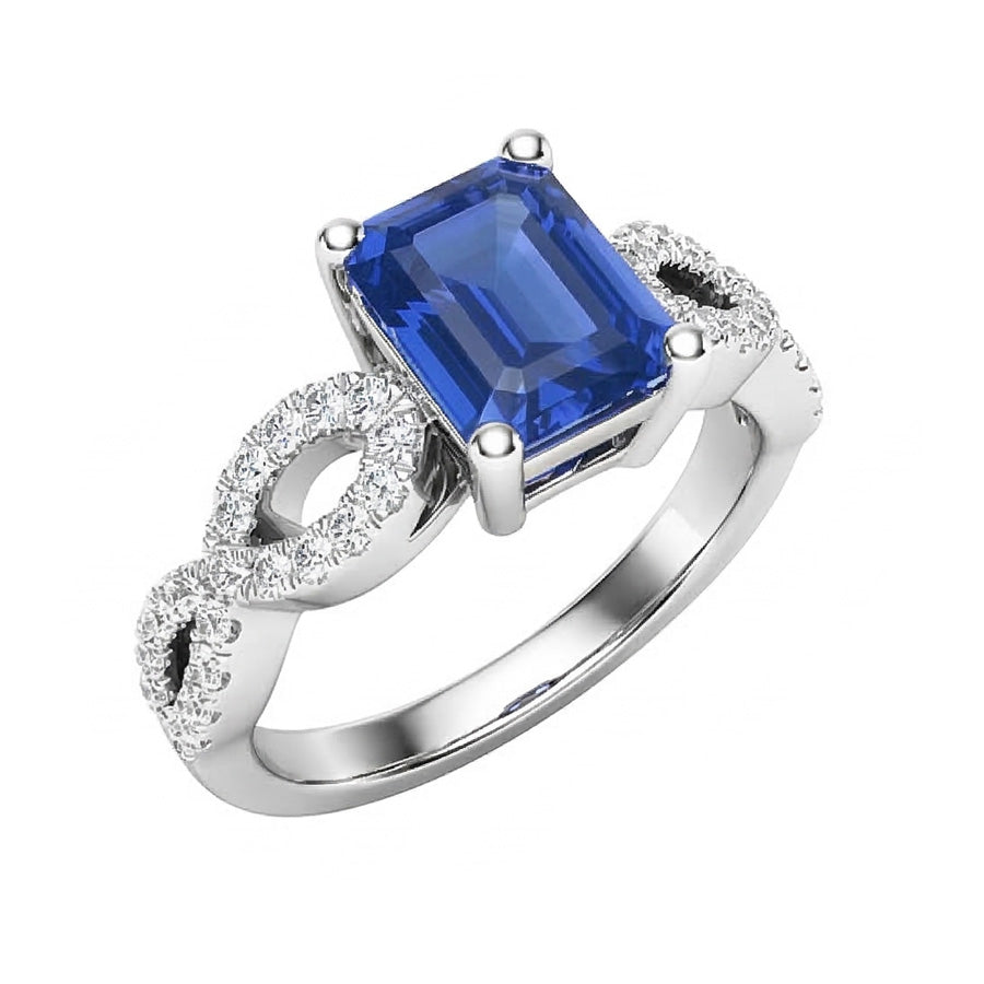 echter round diamant 3Karat ring Seitenansicht