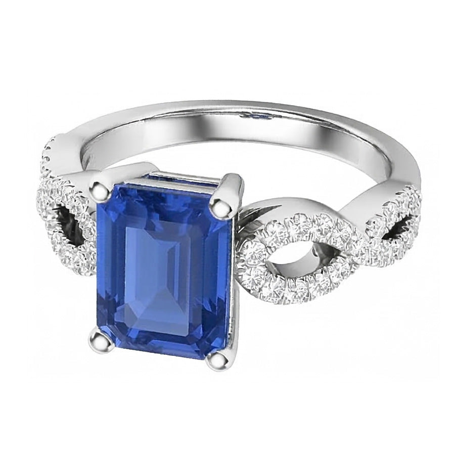 echter round diamant 3Karat ring Vorderansicht