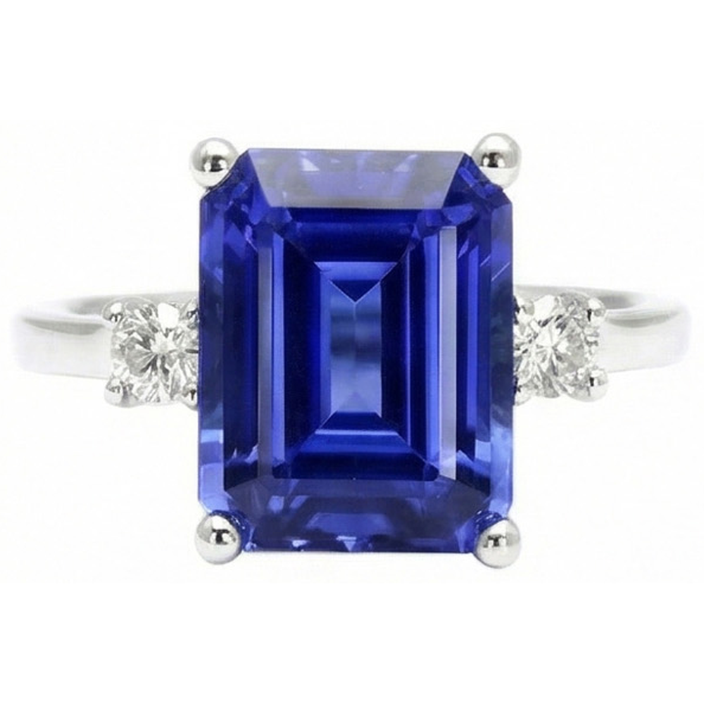 echter round diamant 3Karat ring Seitenansicht