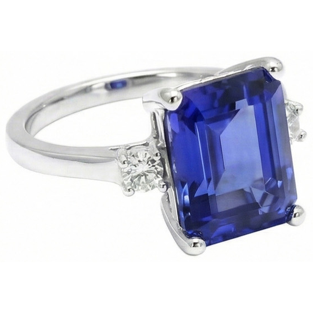 echter round diamant 3Karat ring Detailansicht