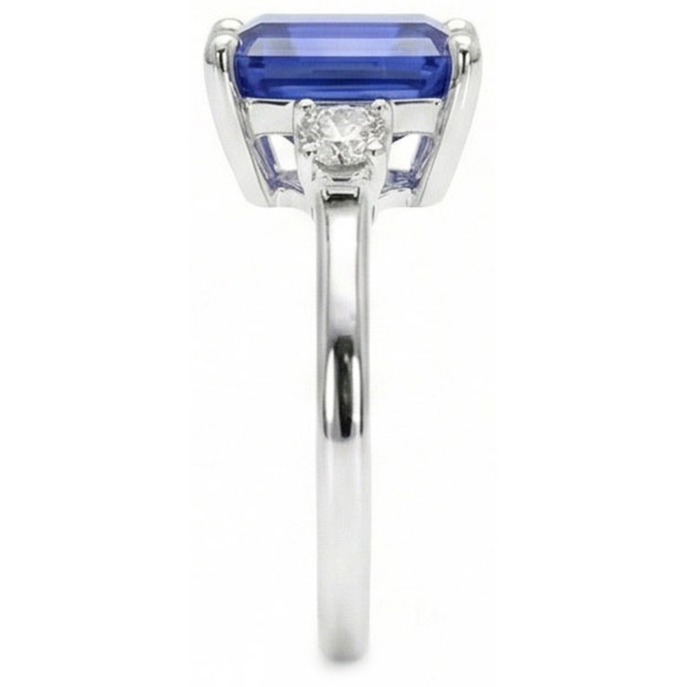 echter round diamant 3Karat ring Draufsicht