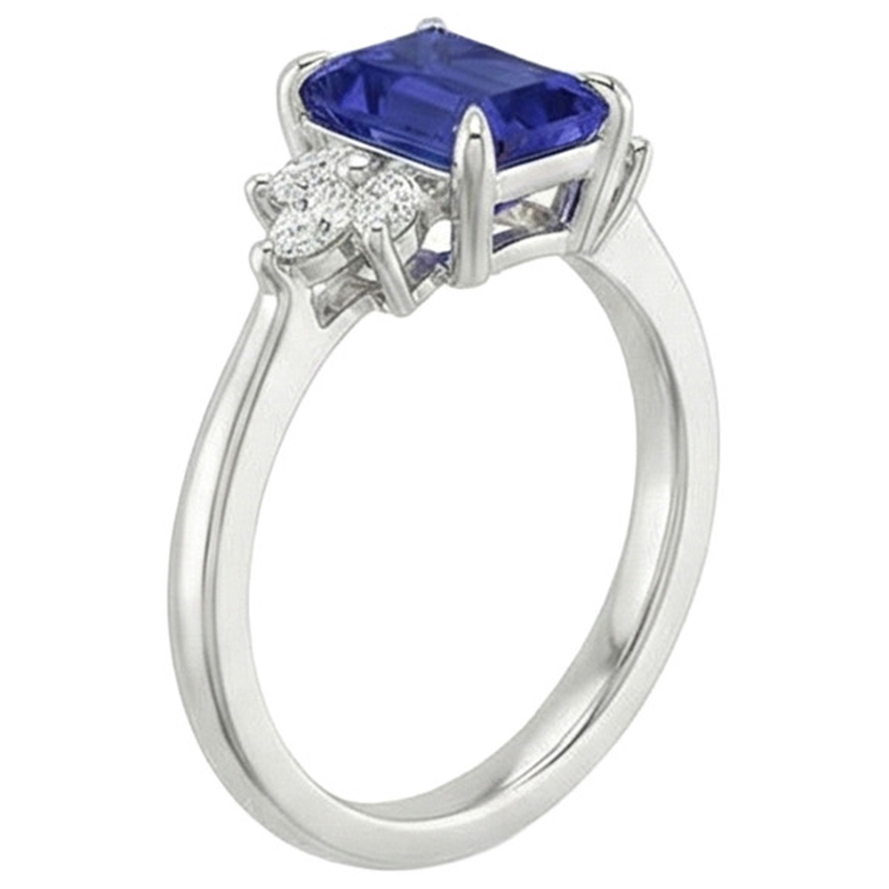 echter marquise diamant 2.50Karat ring Draufsicht