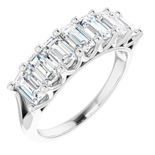echter round diamant 4.55Karat memoire-ring Vorderansicht