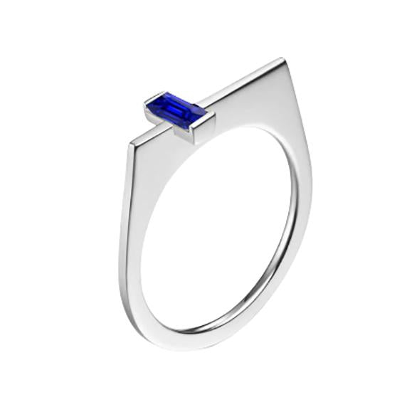 Smaragd Solitaire Fancy Ring Ceylon Saphir Barren Set Gold 14K