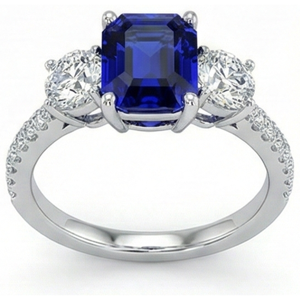 echter round diamant 14Karat ring Detailansicht