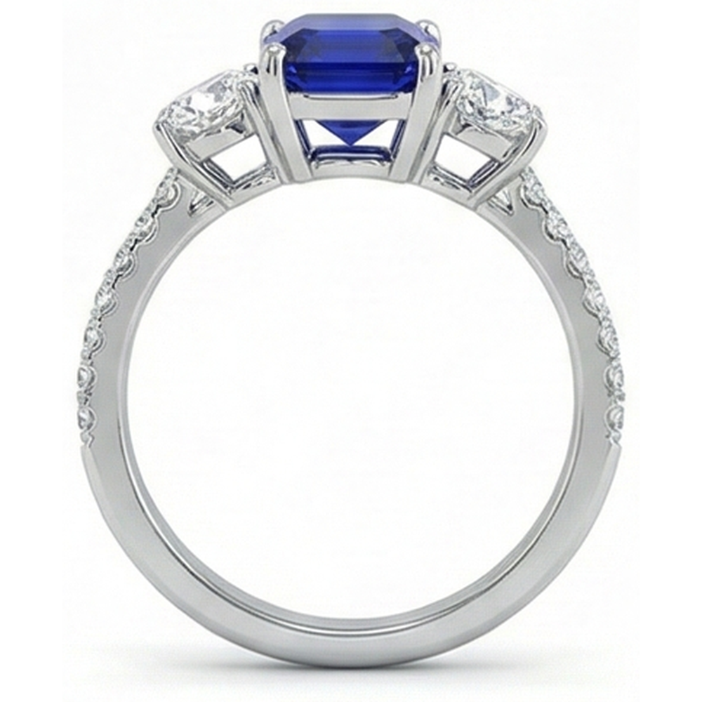 echter round diamant 14Karat ring Band Detail