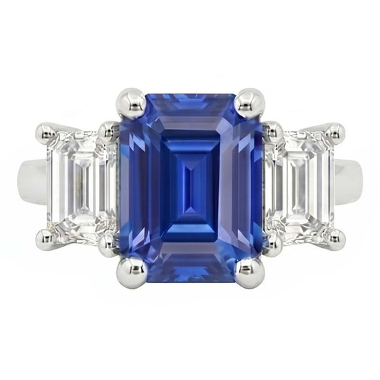 echter baguette diamant 2.50Karat ring Vorderansicht