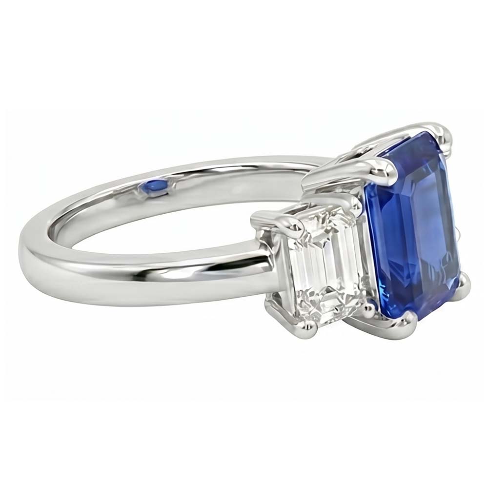echter baguette diamant 2.50Karat ring Detailansicht