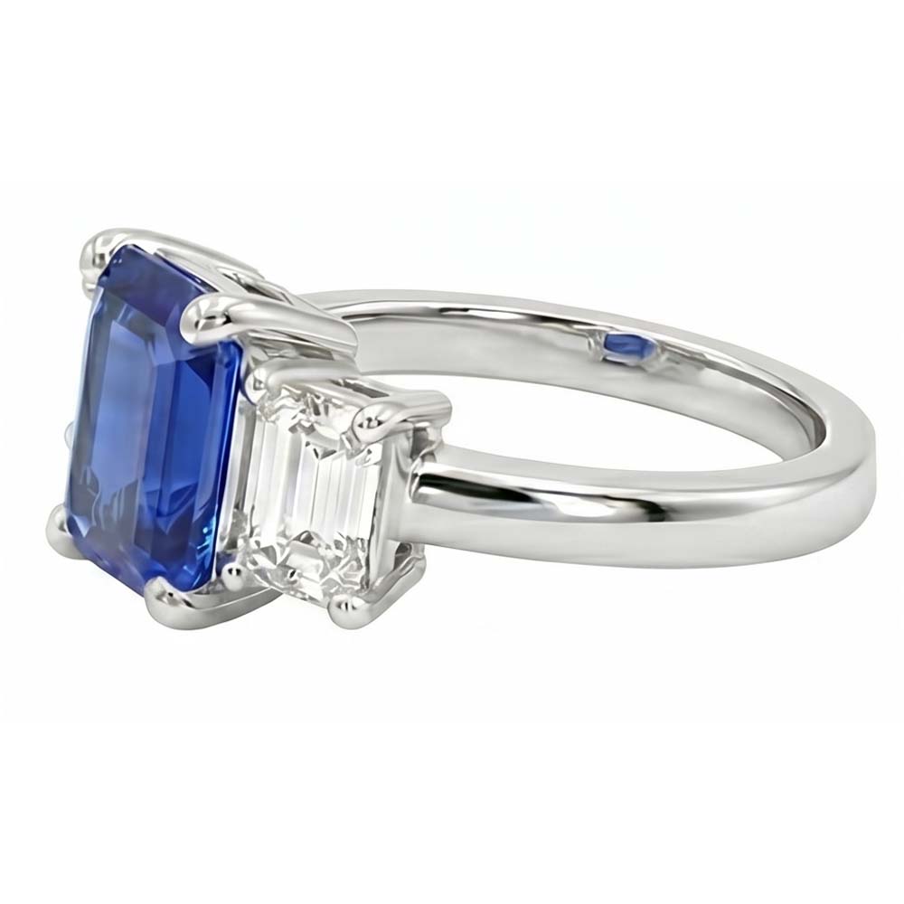 echter baguette diamant 2.50Karat ring Draufsicht