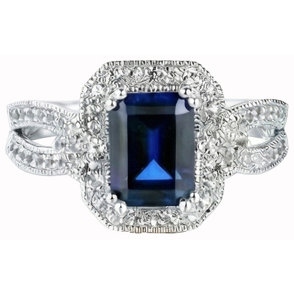 echter emerald smaragd 3.5Karat ring Seitenansicht