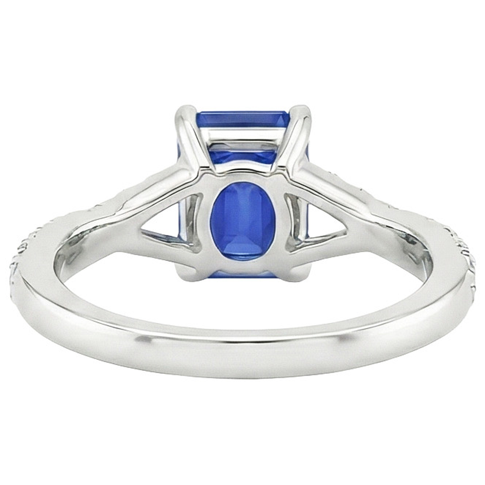 echter round diamant 4Karat ring Detailansicht