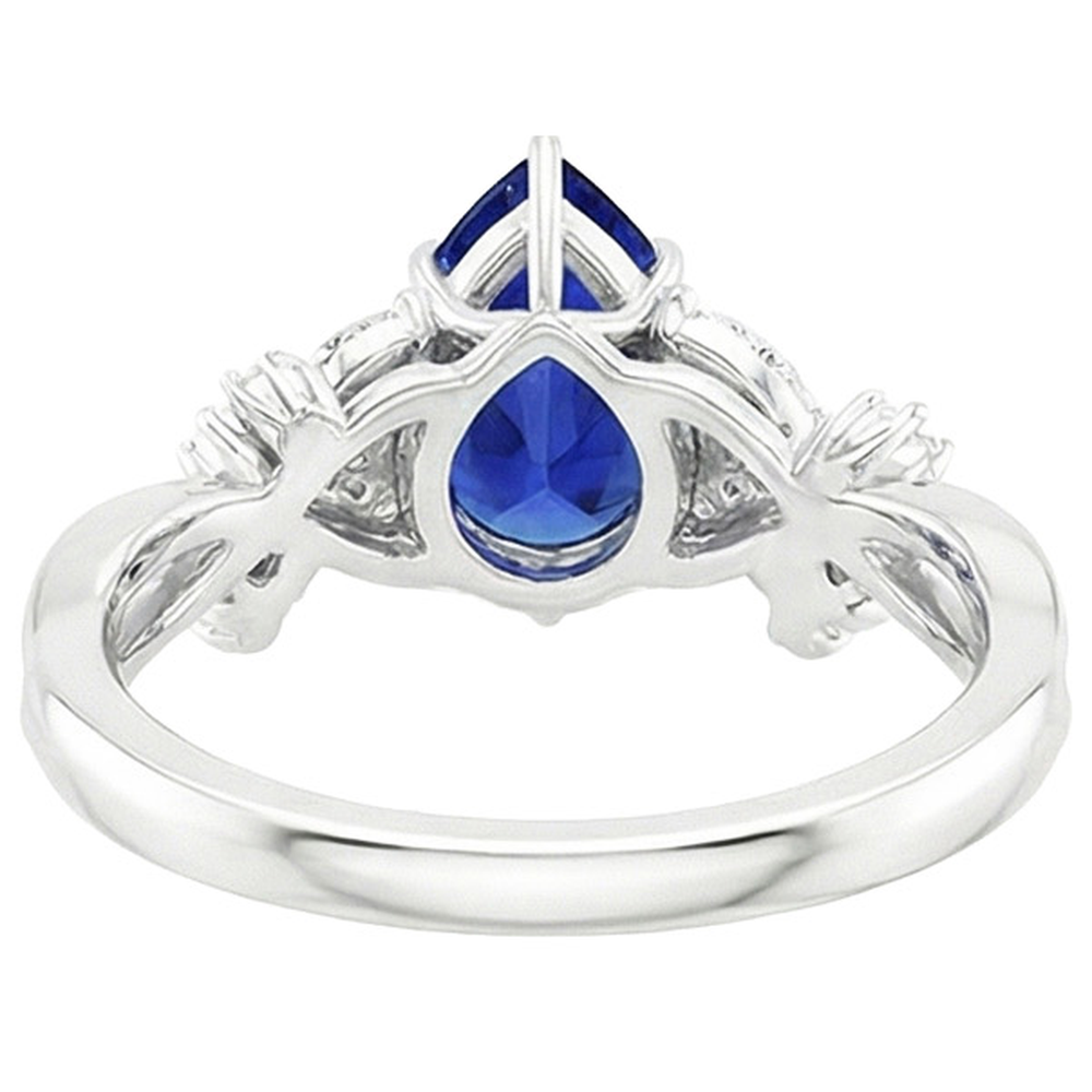 echter marquise diamant 3.75Karat ring Draufsicht