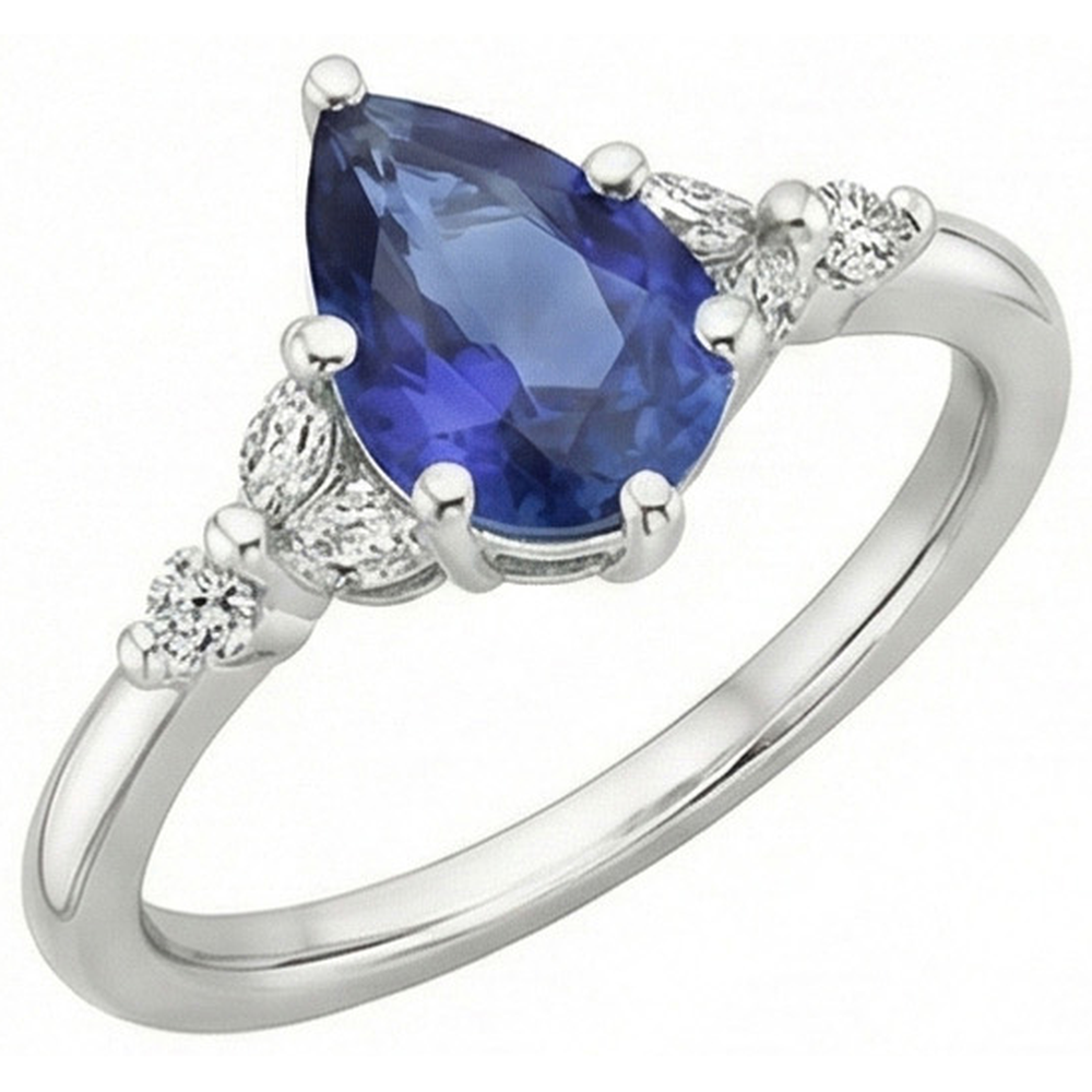echter marquise diamant 4.75Karat ring Detailansicht