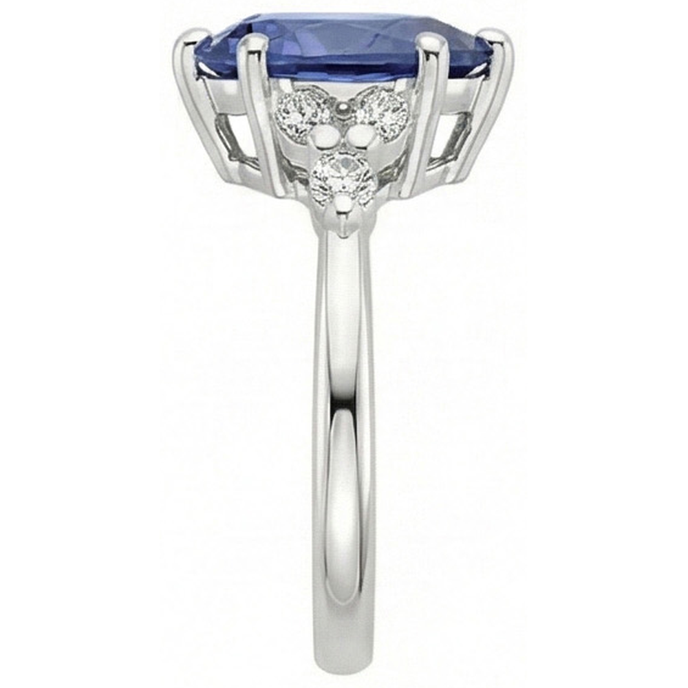 echter marquise diamant 4.75Karat ring auf Weiß