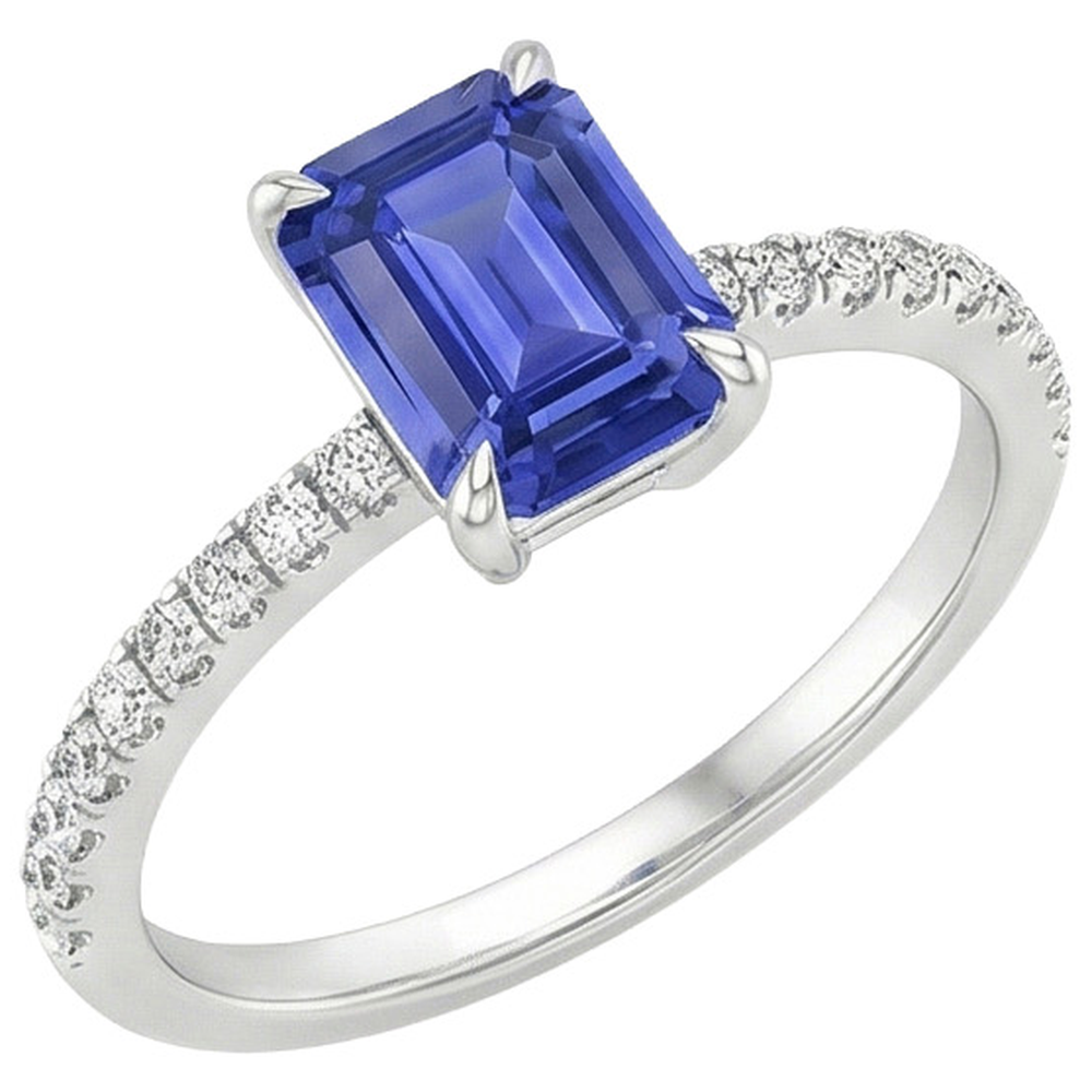 echter round diamant 4Karat ring Seitenansicht