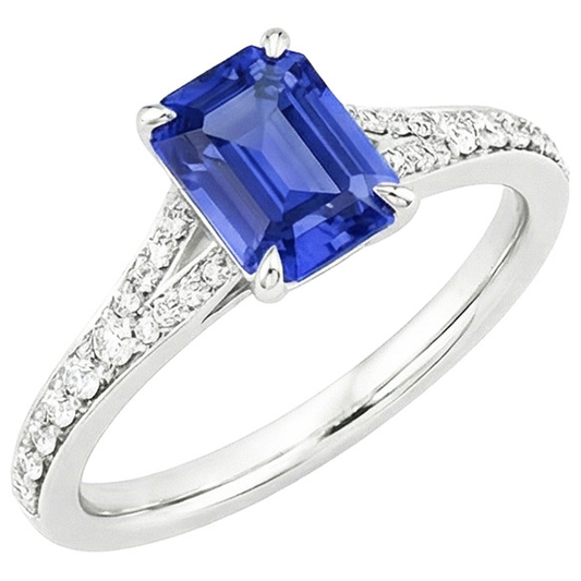 echter round diamant 4Karat ring Seitenansicht