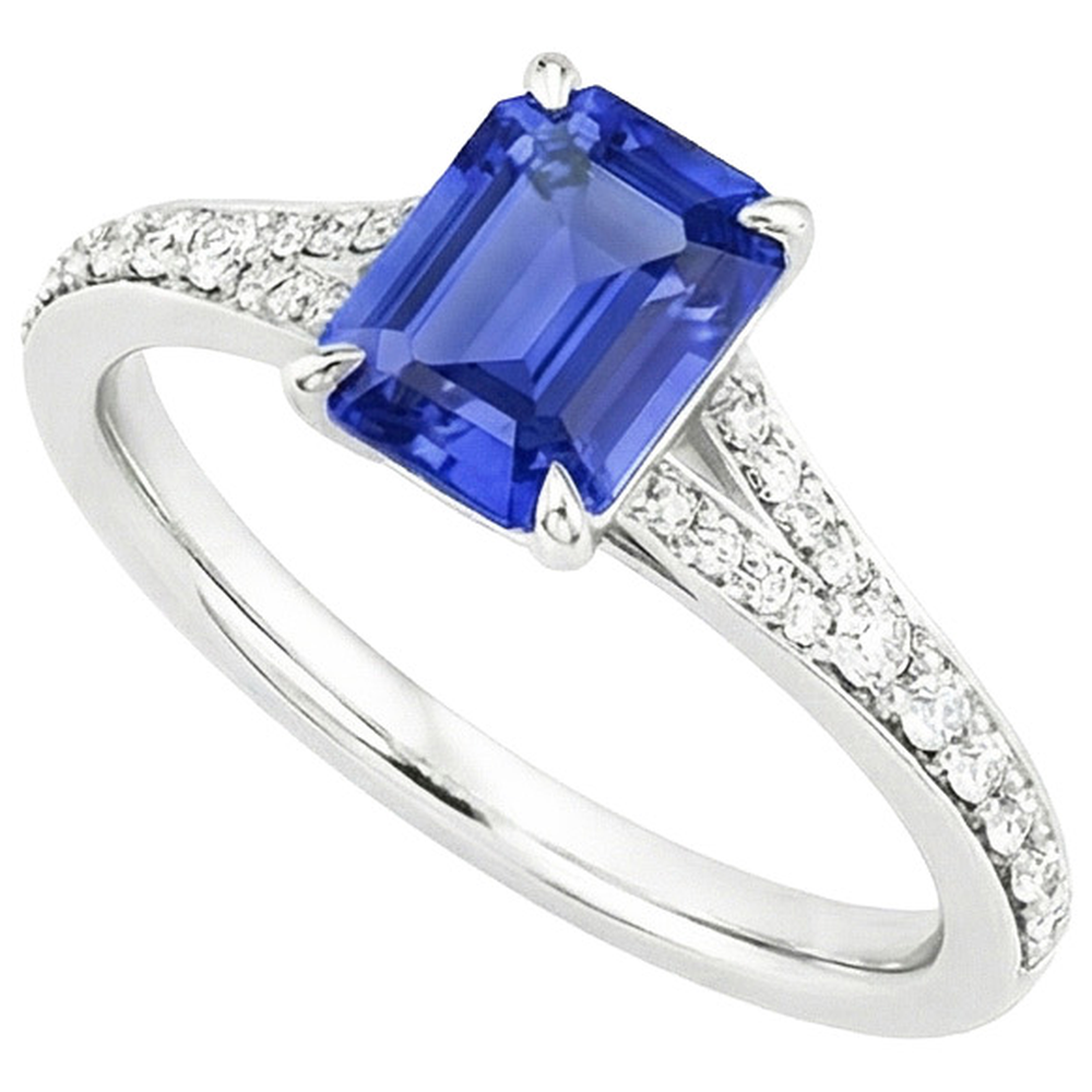 echter round diamant 4Karat ring Detailansicht