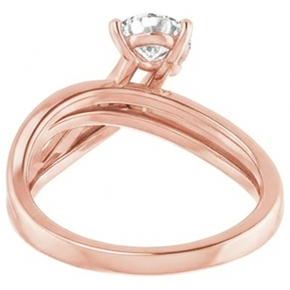 echter pear diamant 2Karat ring Draufsicht