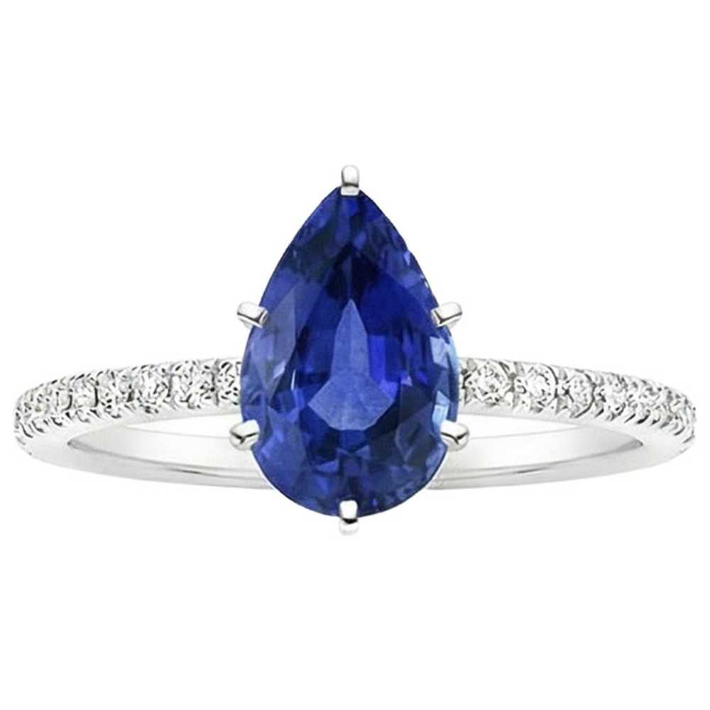 echter round diamant 3.75Karat ring auf Weiß