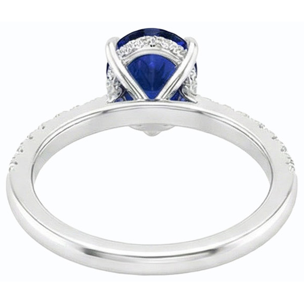 echter round diamant 3.50Karat ring Seitenansicht
