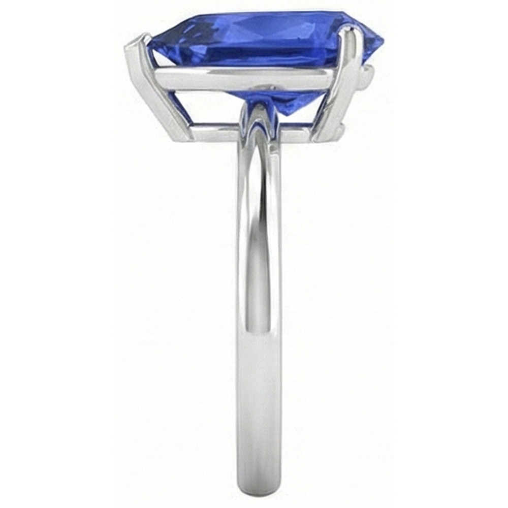 echter pear diamant 3Karat ring Profilansicht