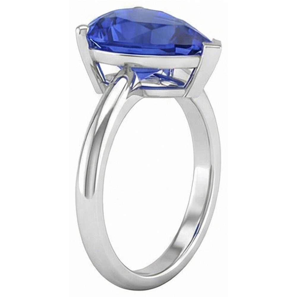 echter pear diamant 3Karat ring auf Weiß